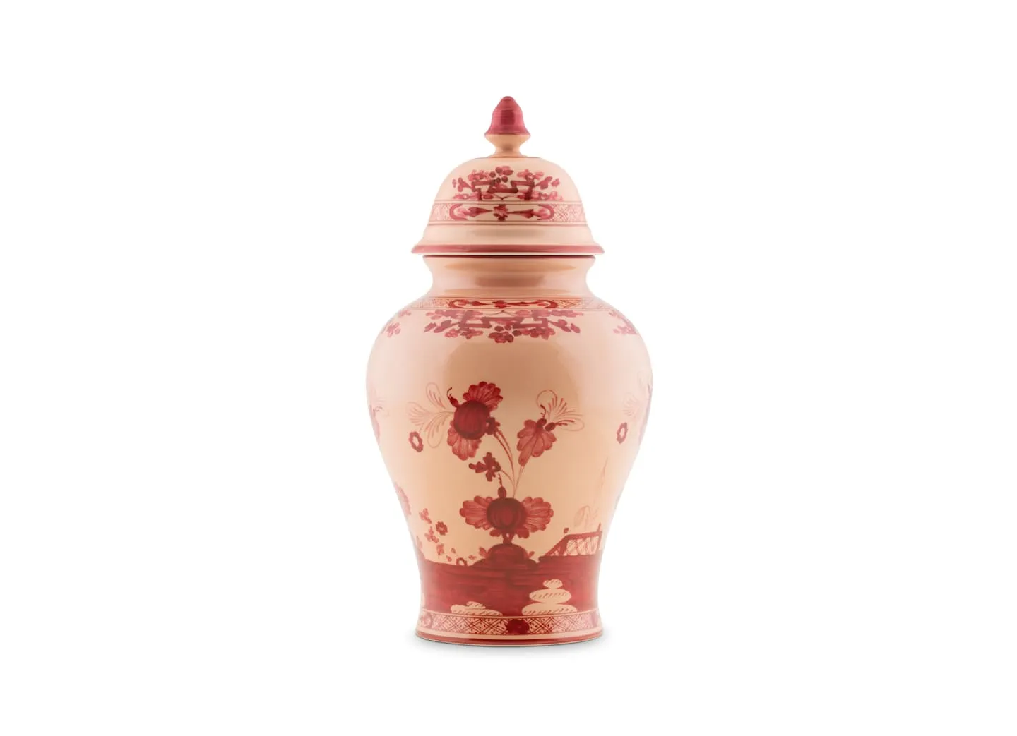 Oriente Italiano Vermiglio Large  Potiche Vase