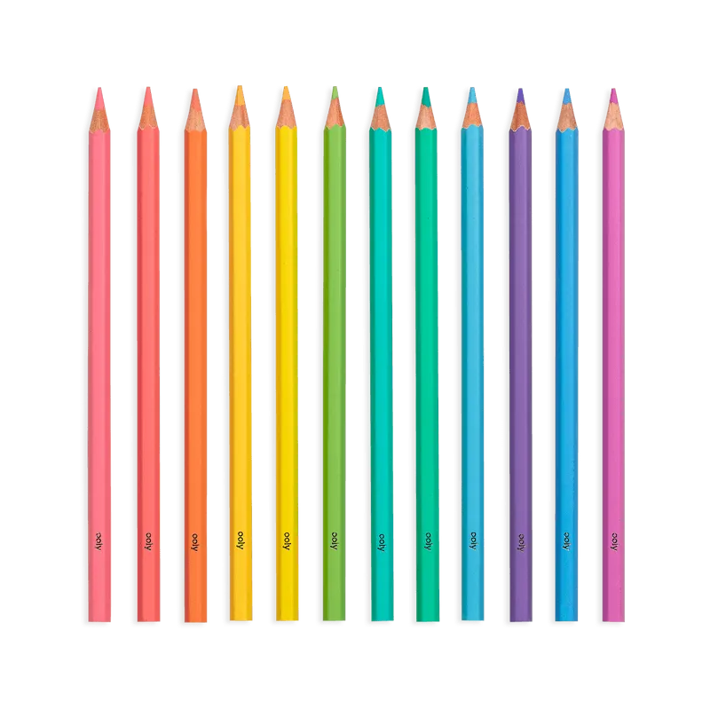 Pastel Hues Colored Pencils - Set of 12