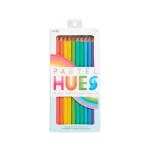 Pastel Hues Colored Pencils - Set of 12