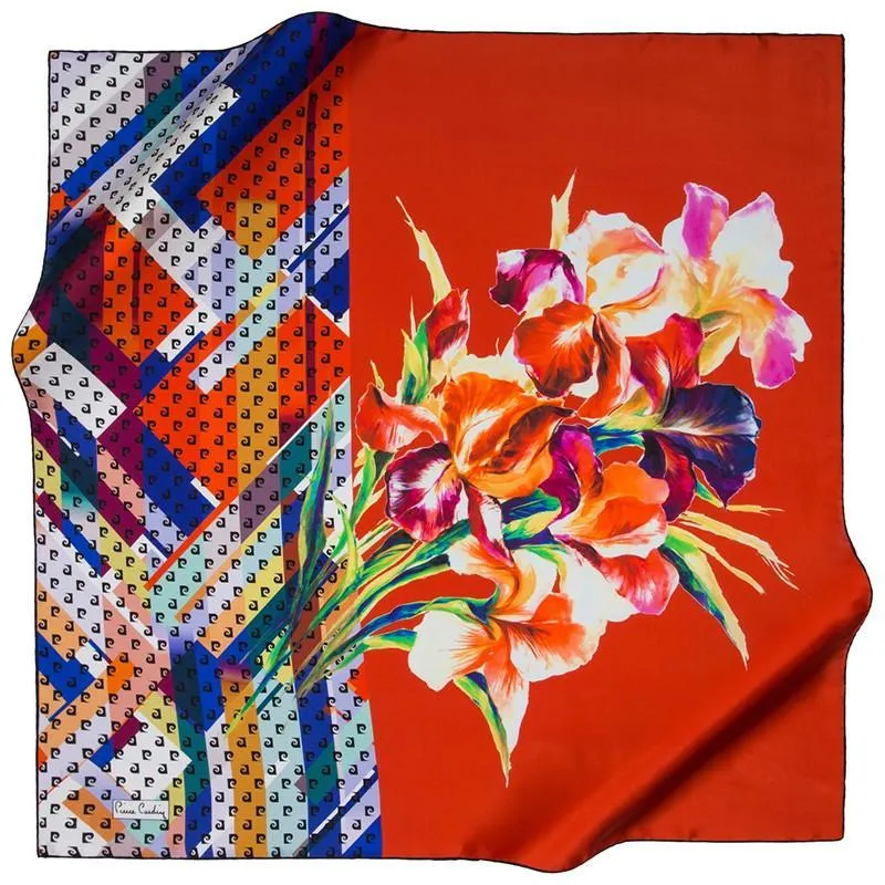 Pierre Cardin Orchid Silk Scarves No. 12
