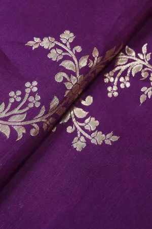 Purple Trendy Dola Silk Fabric ( 0.5 Mtr )