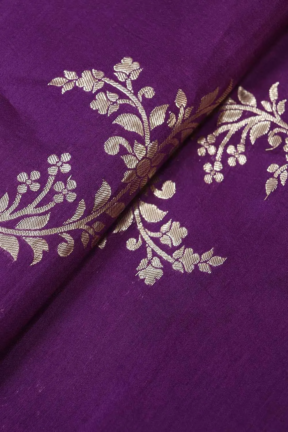 Purple Trendy Dola Silk Fabric ( 0.5 Mtr )