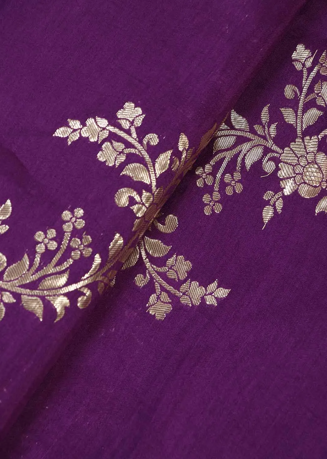 Purple Trendy Dola Silk Fabric ( 0.5 Mtr )