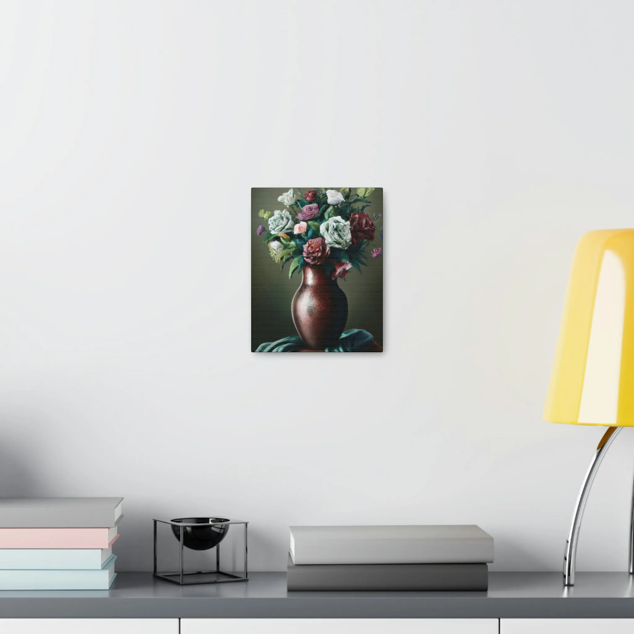 "Delicate Floral Flourish" - Canvas