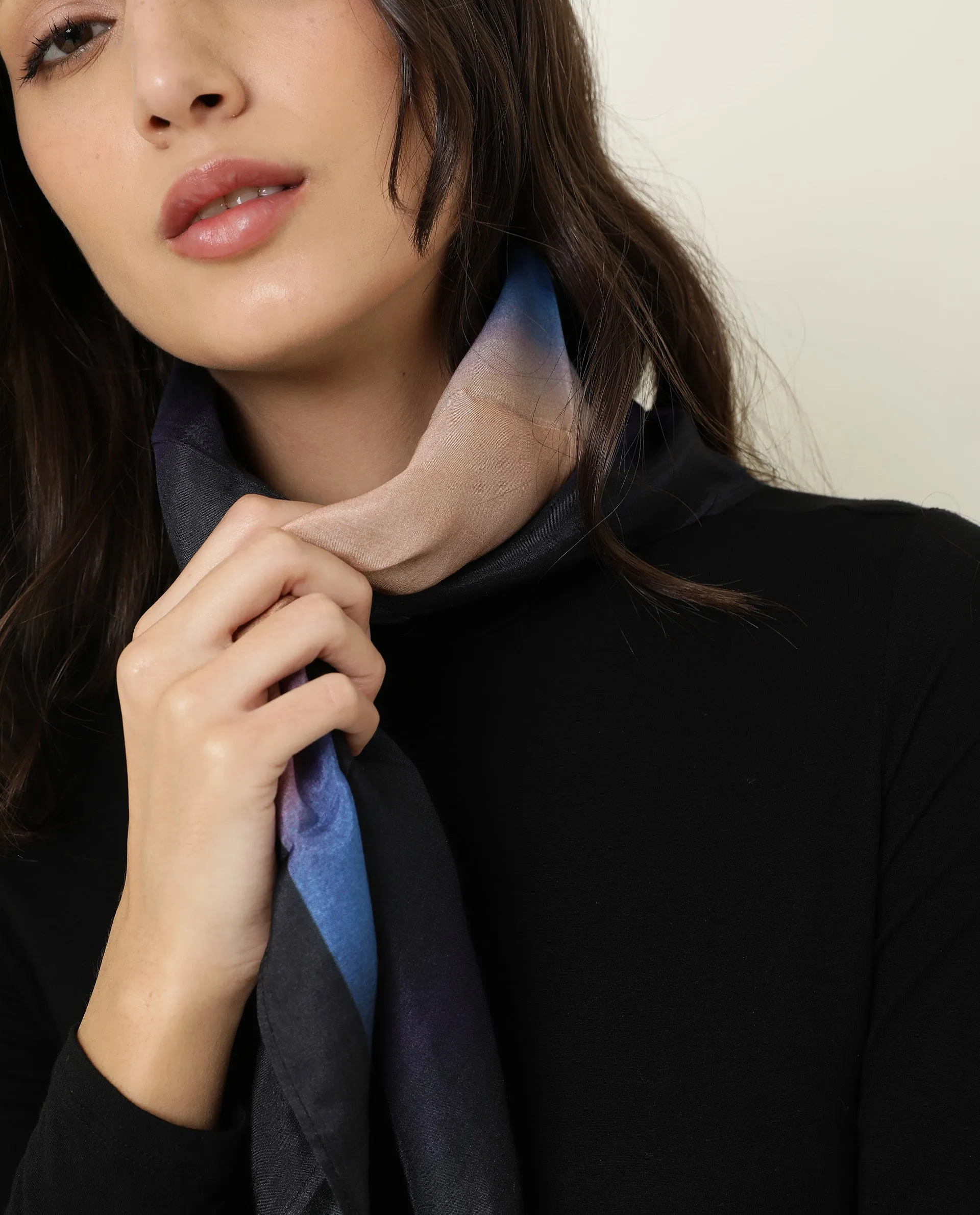 Rareism Women Rowa Multi Scarf Cotton Silk Fabric