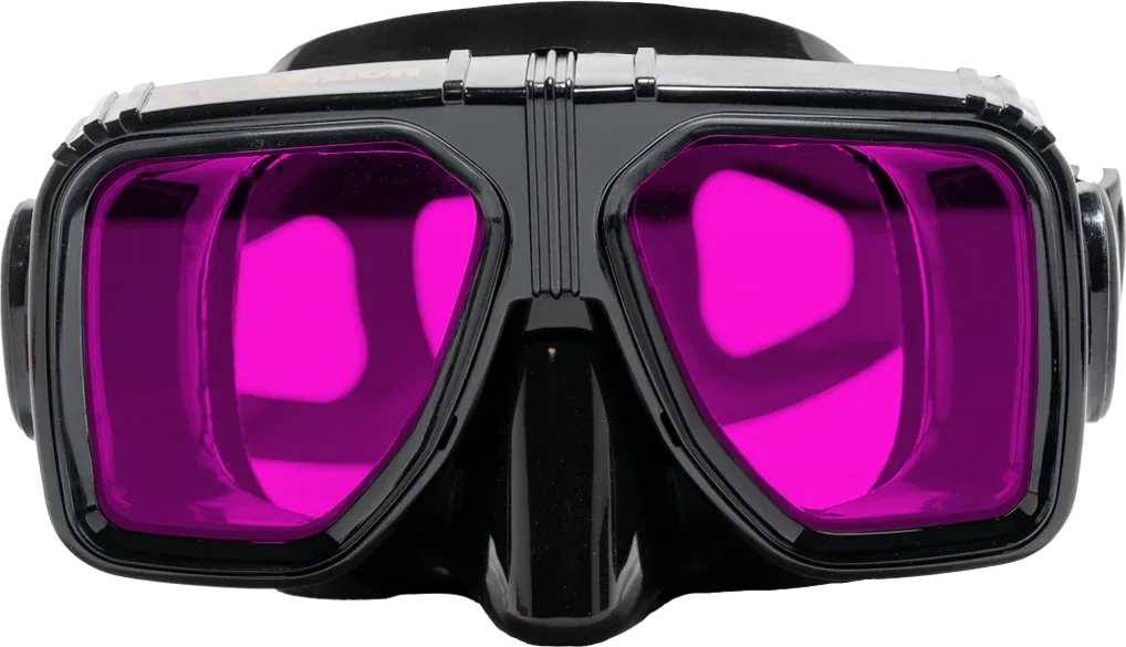 SeaVision Legacy 2000 Black Silicone Low Volume Scuba Diving Mask