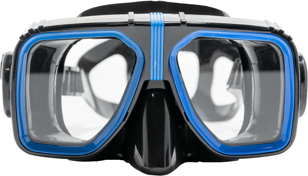 SeaVision Legacy 2000 Black Silicone Low Volume Scuba Diving Mask
