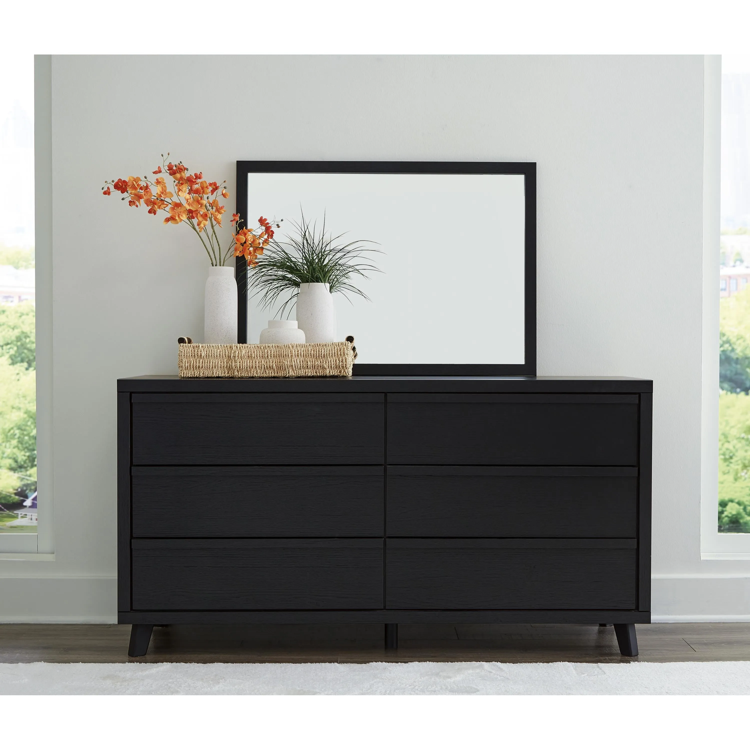 Signature Design by Ashley Danziar 6-Drawer Dresser with Mirror B1013-231/B1013-36