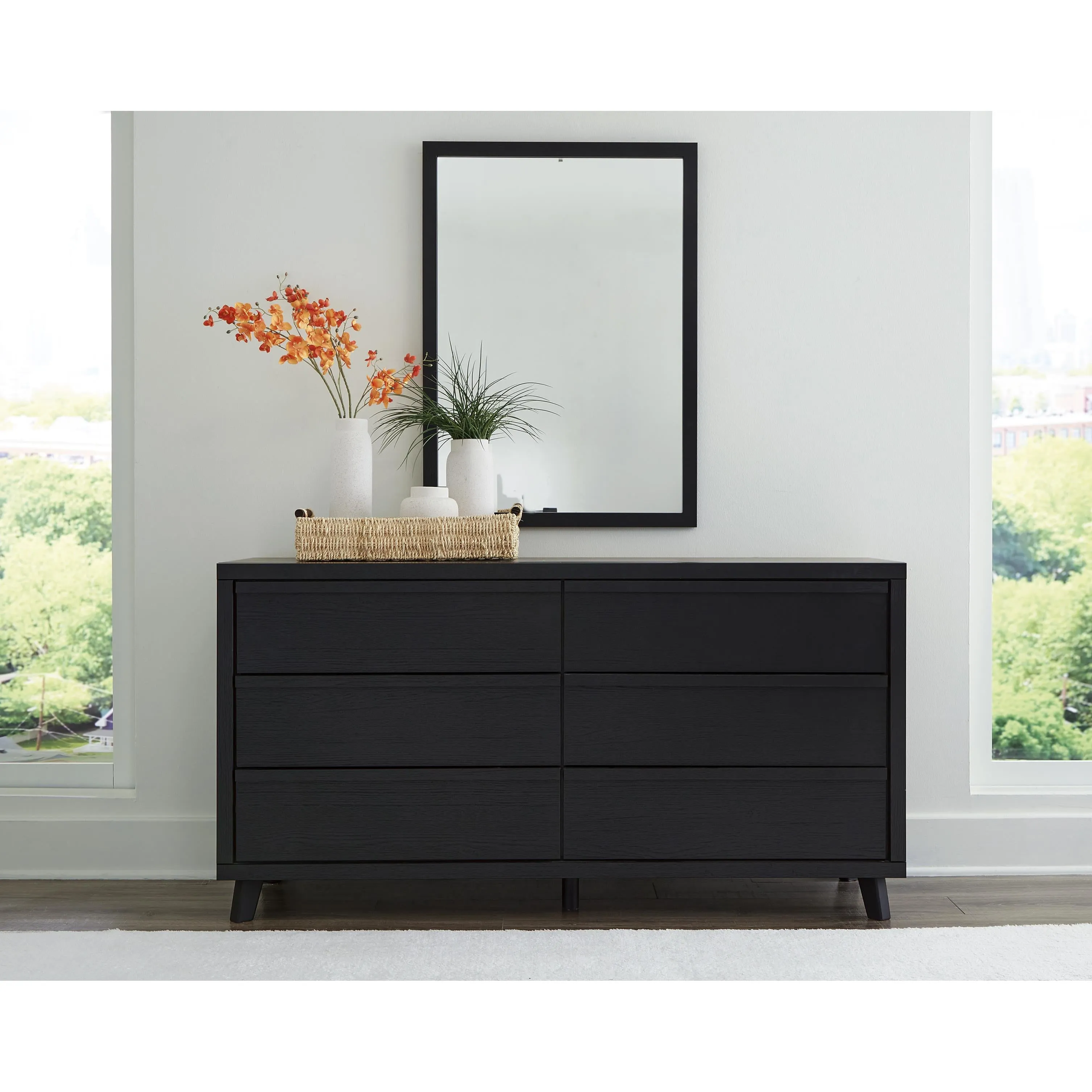 Signature Design by Ashley Danziar 6-Drawer Dresser with Mirror B1013-231/B1013-36