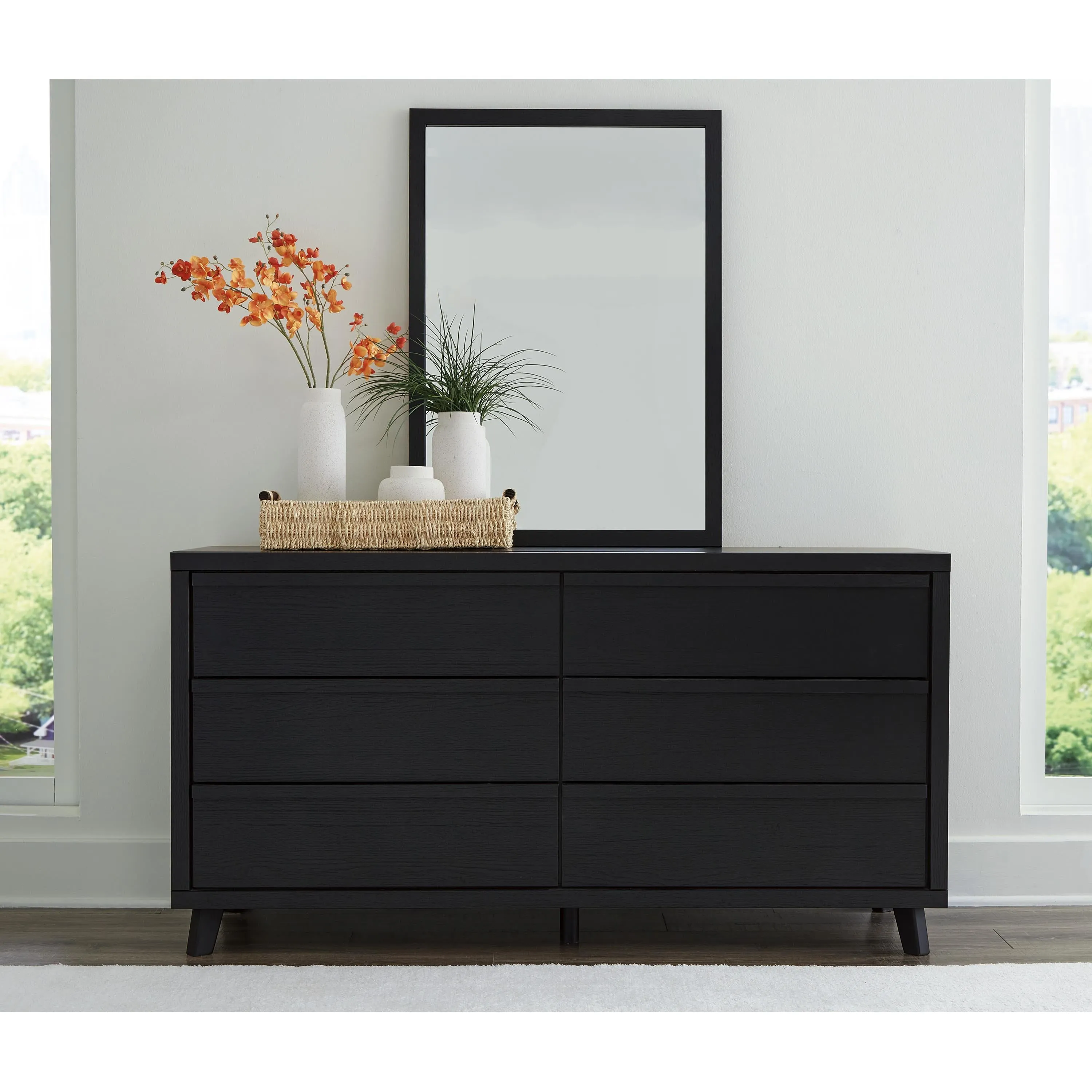 Signature Design by Ashley Danziar 6-Drawer Dresser with Mirror B1013-231/B1013-36