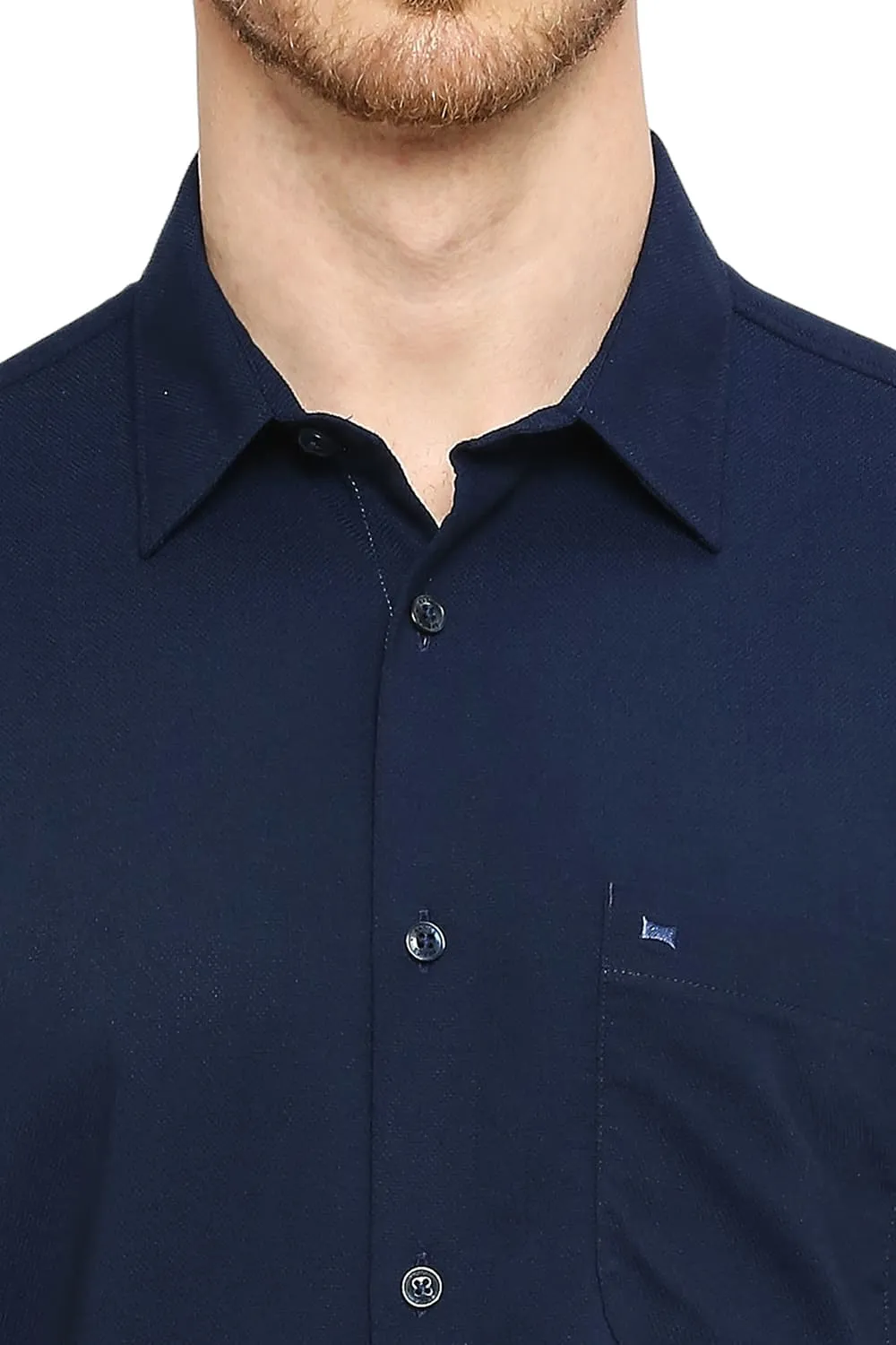 Slim Fit Tencel Polyester Stretch Dobby Halfsleeves Shirt