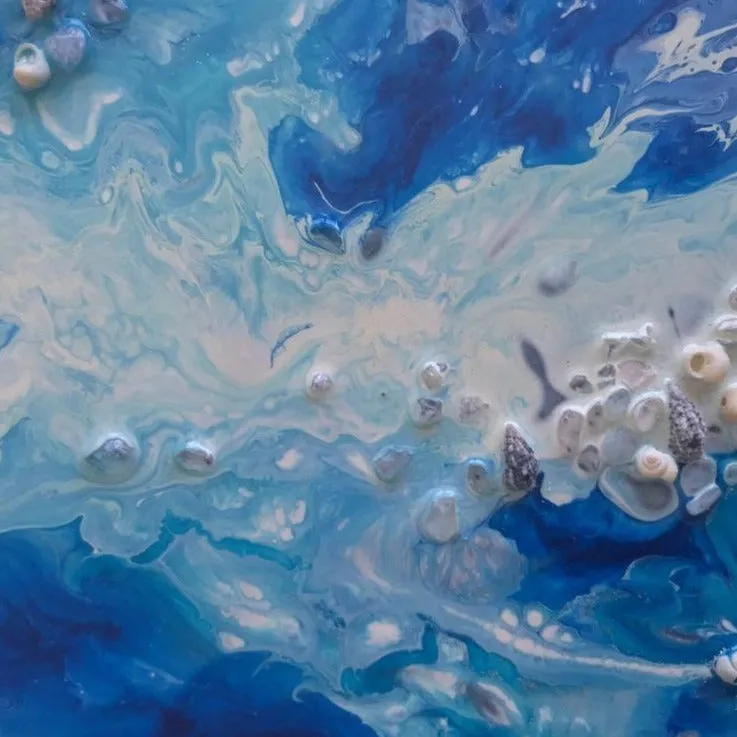 Summer breeze. Abstract Ocean. Original Artwork