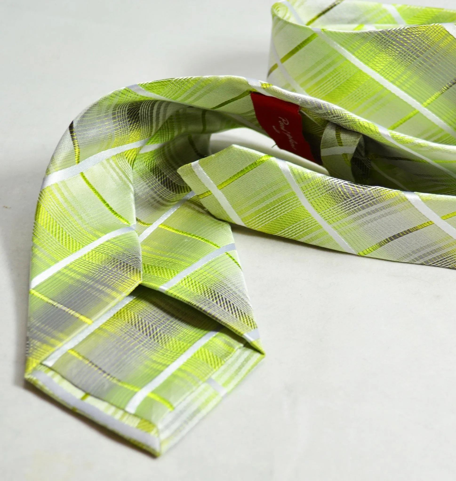 Summer Green Silk Tie and Pocket Square