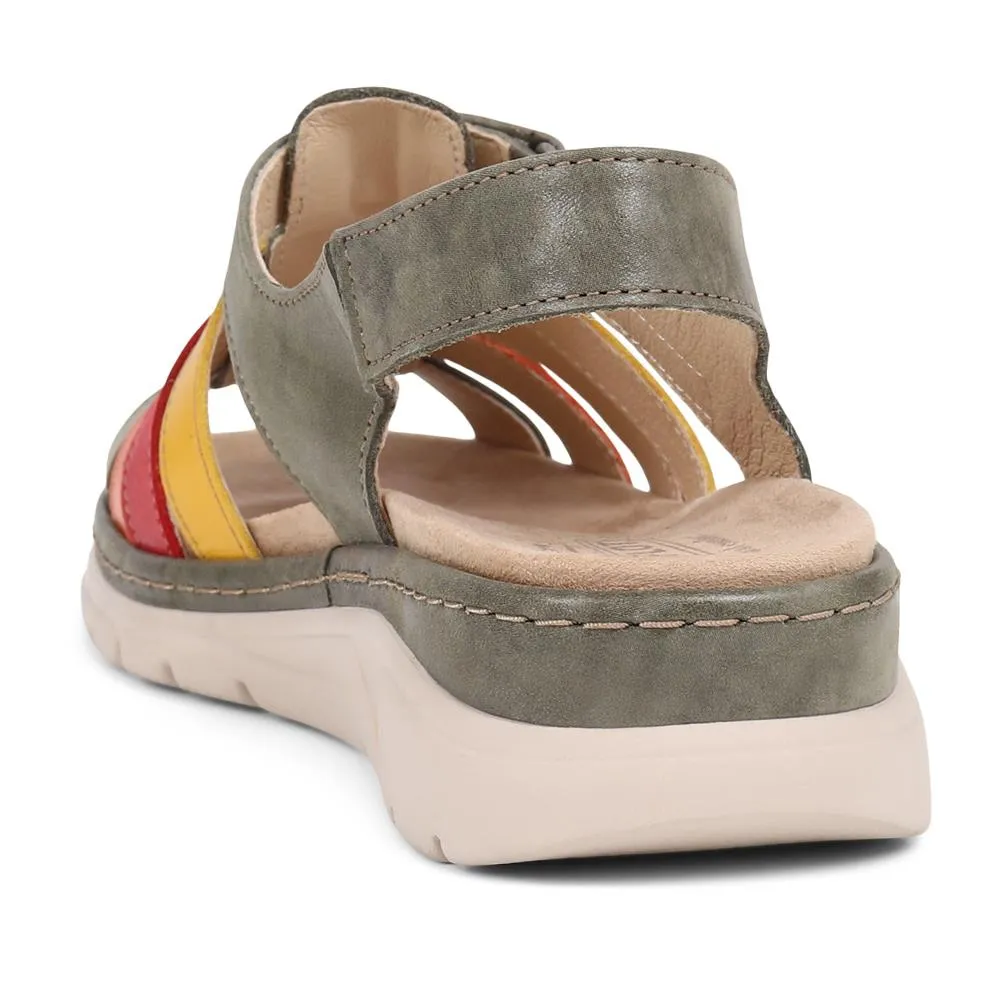 Touch-Fasten Leather Sandals  - CAL39020 / 325 263