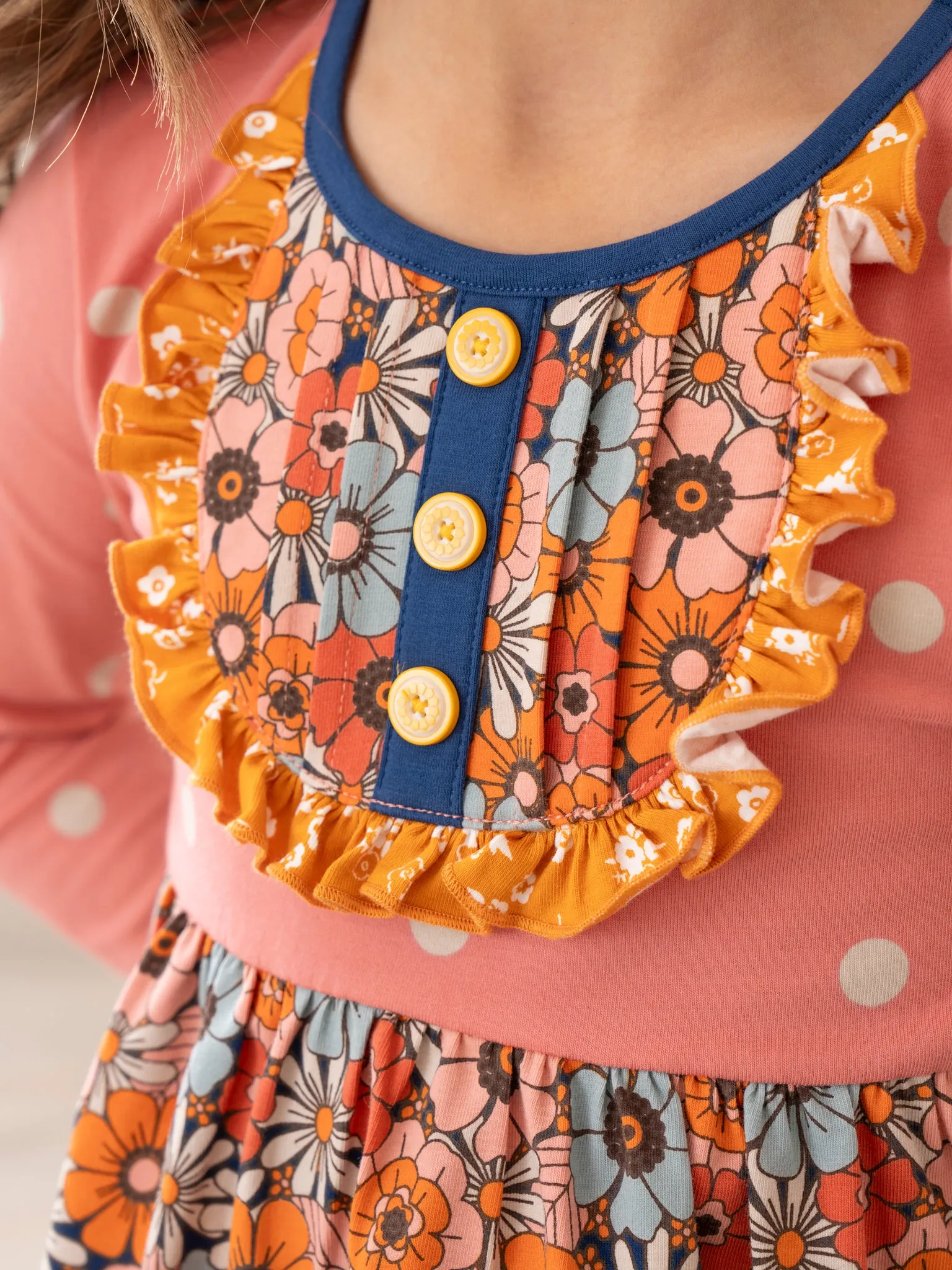 Treasured Petals Ruffle Trim Outfit