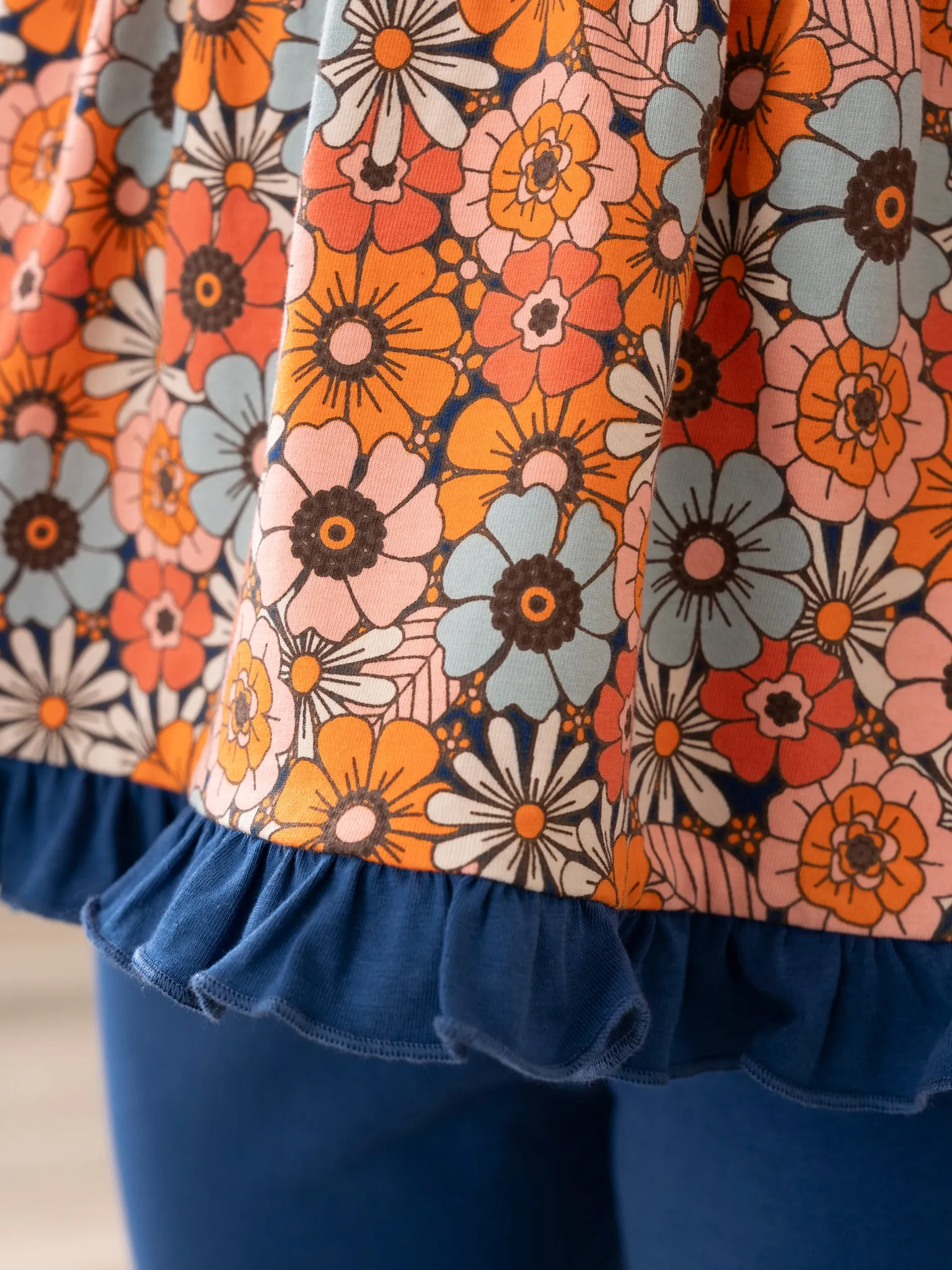 Treasured Petals Ruffle Trim Outfit