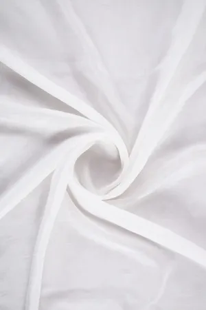 White Plain Dyeable Natural Viscose Silk Fabric